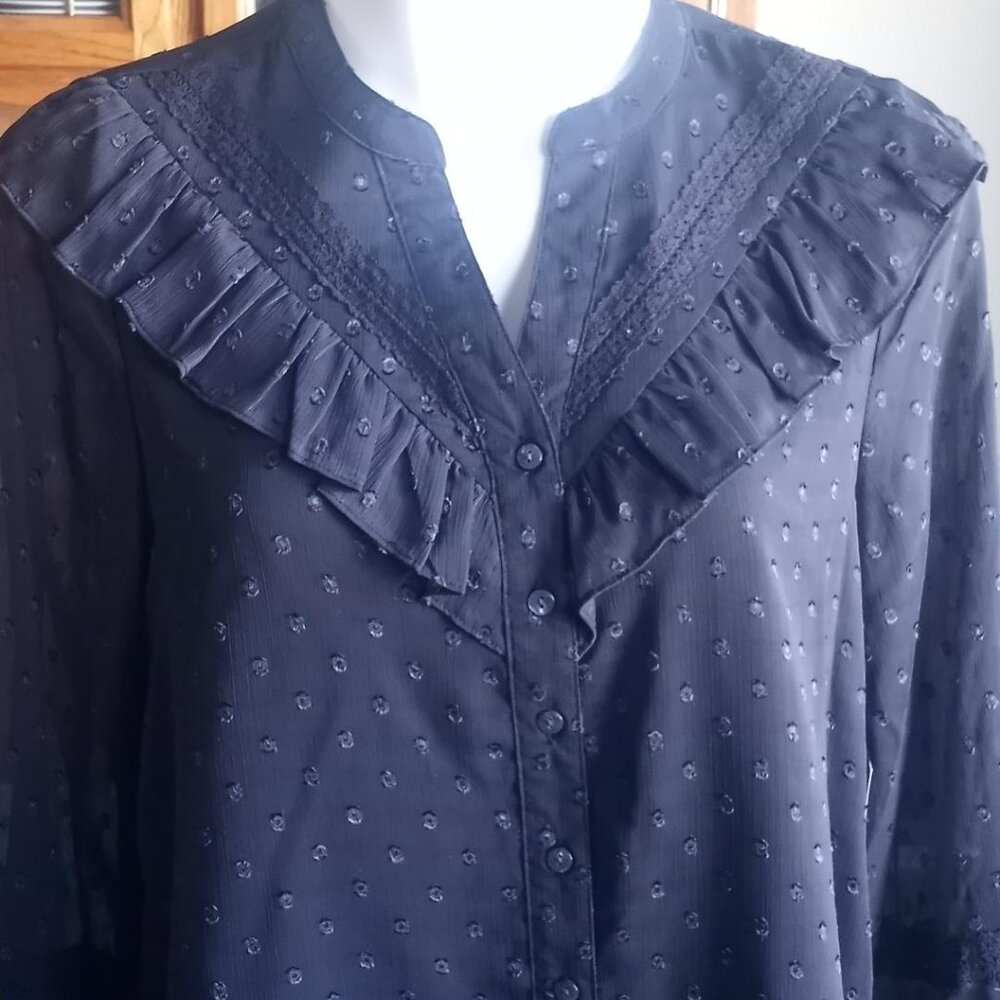 Frye Ruffled Blouse - Picture 5 of 6